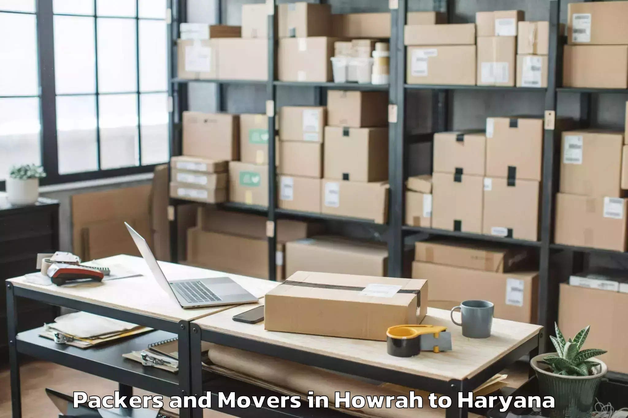 Affordable Howrah to Dt Mega Mall Packers And Movers